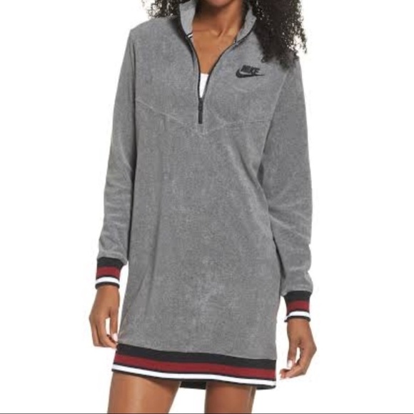 Nike French terry gray dress women’s NWT - Picture 2 of 2